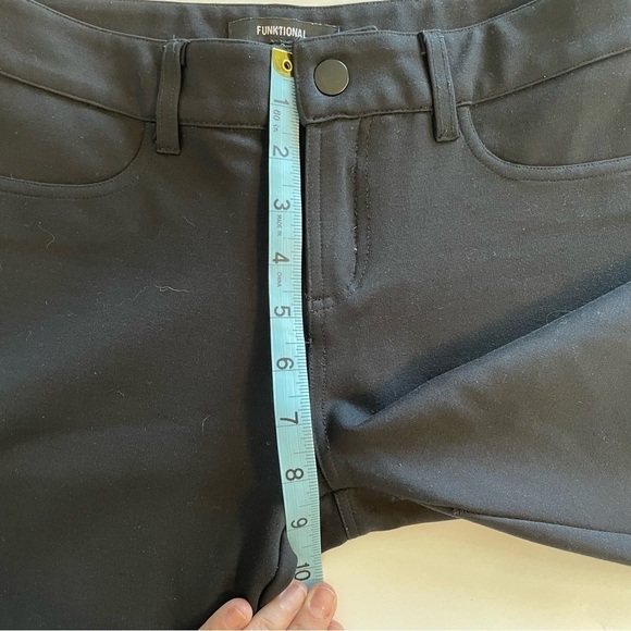 Funktional Black Atomic Leather Panel Skinny Pants Size 2 - Picture 8 of 8